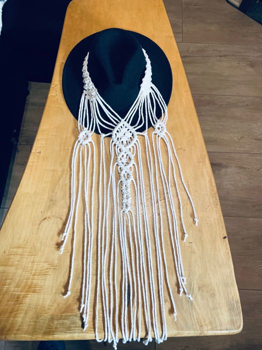 Welon ślubny wianek Boho na ślub wesele panieński lub na Komunię