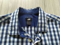 Koszula męska H&M kratka blue L