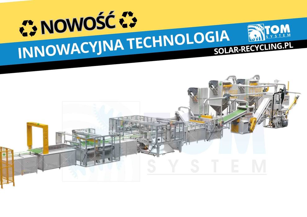 Linia recyklingowa recykling do paneli fotowoltaicznych słonecznych