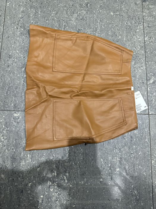 Спідниця з екошкіри H&M