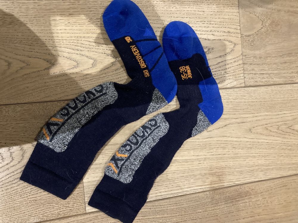 Szwajcarskie dziecięce skarpety narciarskie Xsocks rozm. 36-38