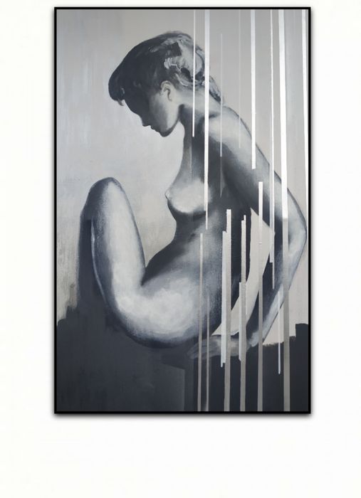 Obraz abstrakcja duży format loft