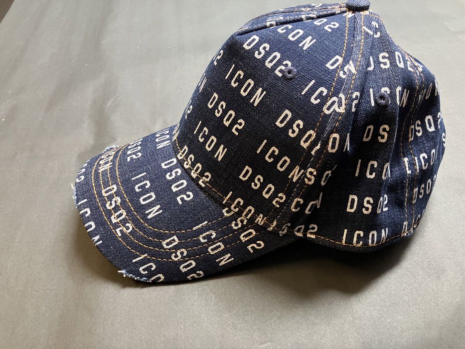 Dsquared2 markowa czapka bejsbolówka jeansowa NEW