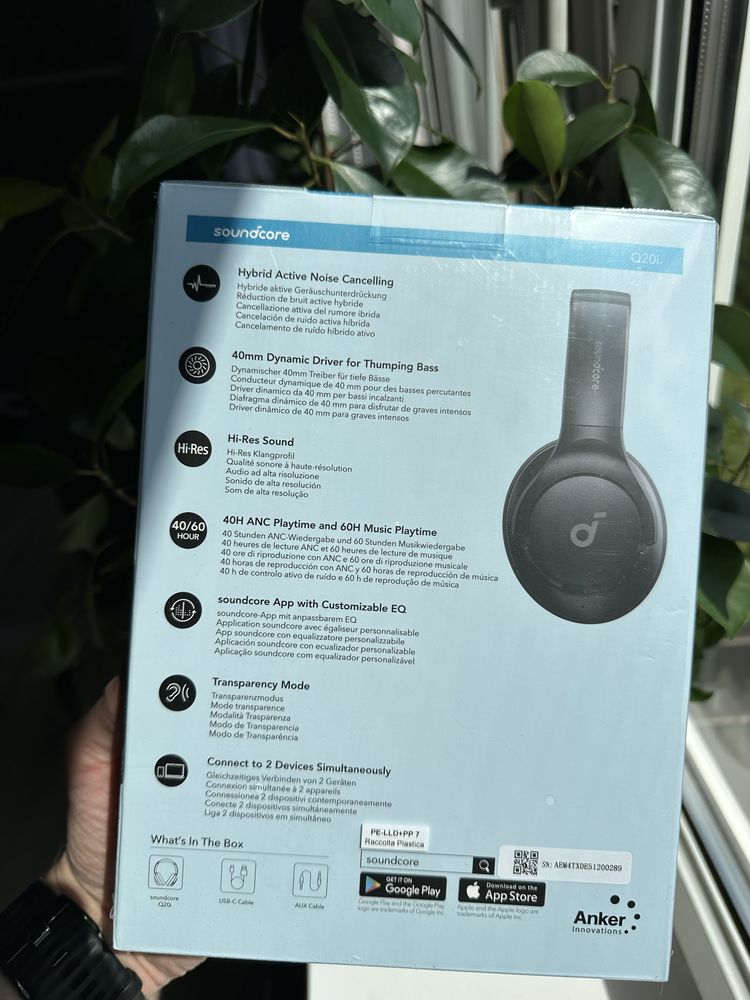 Słuchawki Soundcore Q20i ANC Bluetooth 40h mikrofon składane
