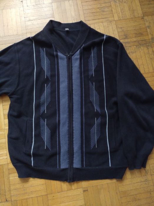 Sweter męski rozpinany duży XXXL