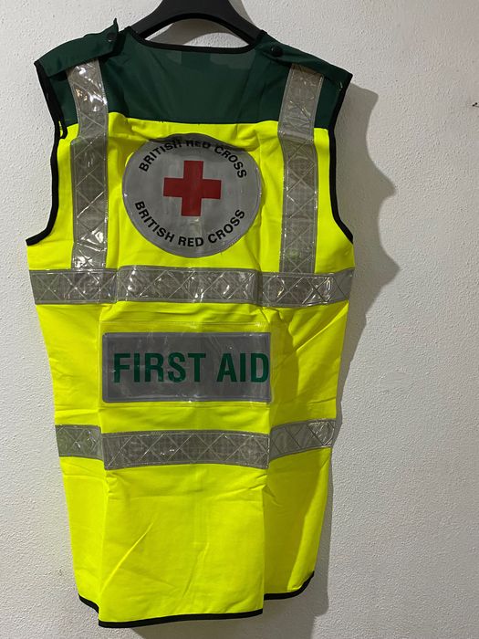 Casaco/colete pro alta visibilidade British Red Cross p/ colecionador