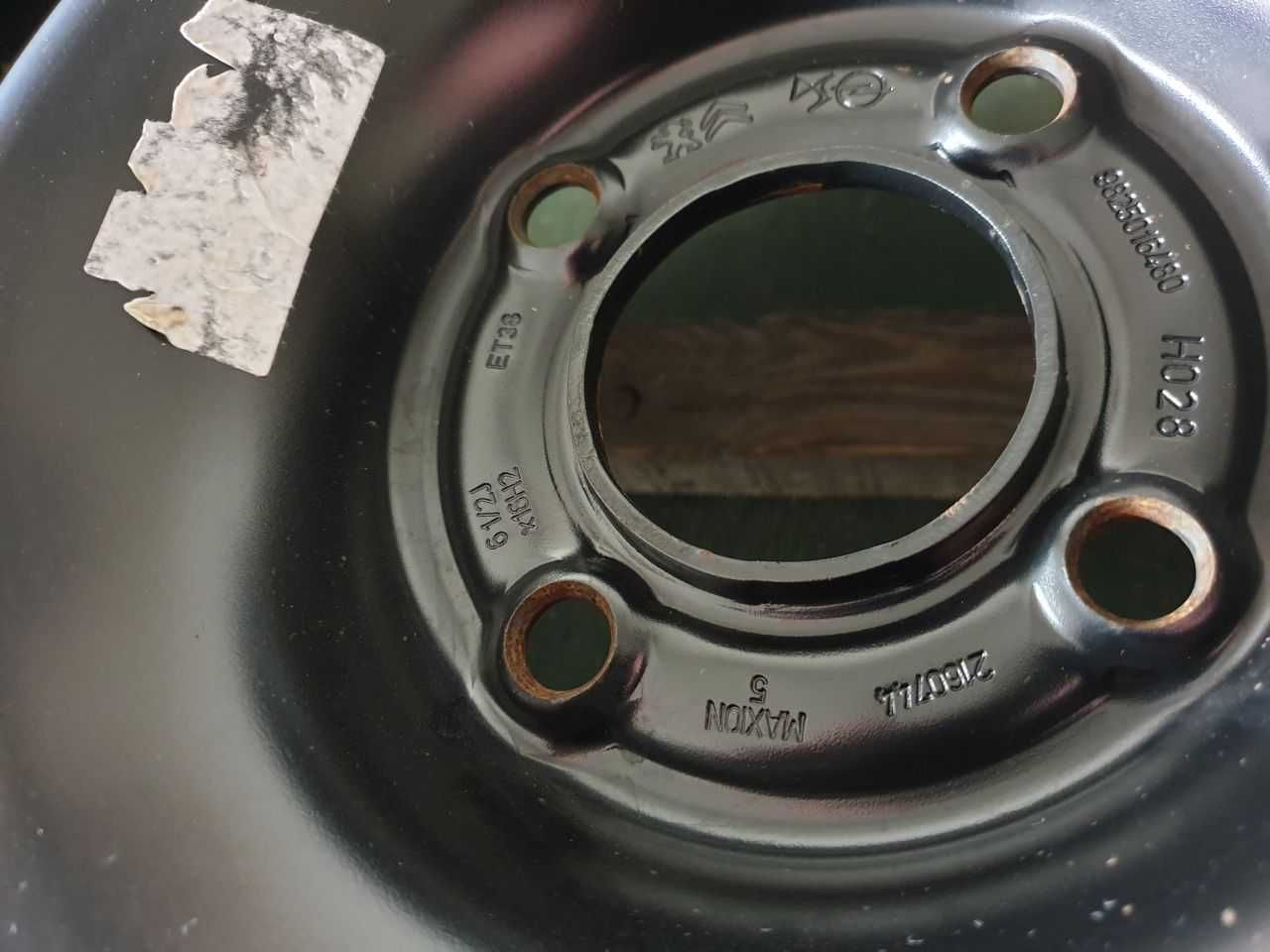 Felgi stalowe R16 4x108 6,5JX16H2 ET 38 Opel Corsa Peugeot 208