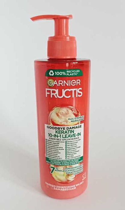 Krem do włosów bez spłukiwania Garnier Fructis Goodbye Damage Keratin