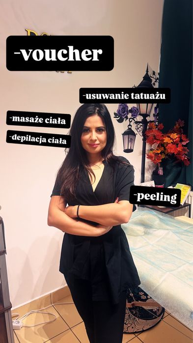 MASAŻ / DEPILACJA / usuwanie tatuażu/VOUCHER/ Bielsko szybkie terminy