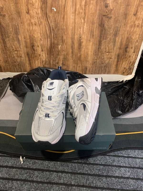 New Balance530_White Sneakersy Damskie_Moda Solidne 38