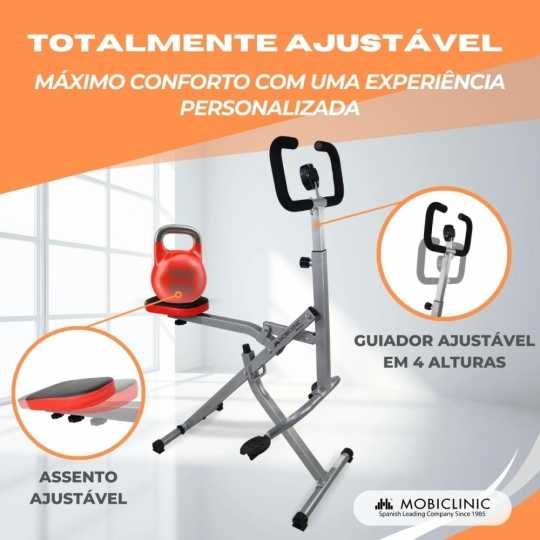 Equipamento de musculação VitalFit, dobrável, aço, máx. 125kg