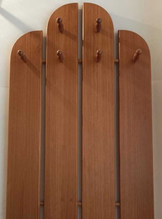 Wieszak do przedpokoju, lite drewno