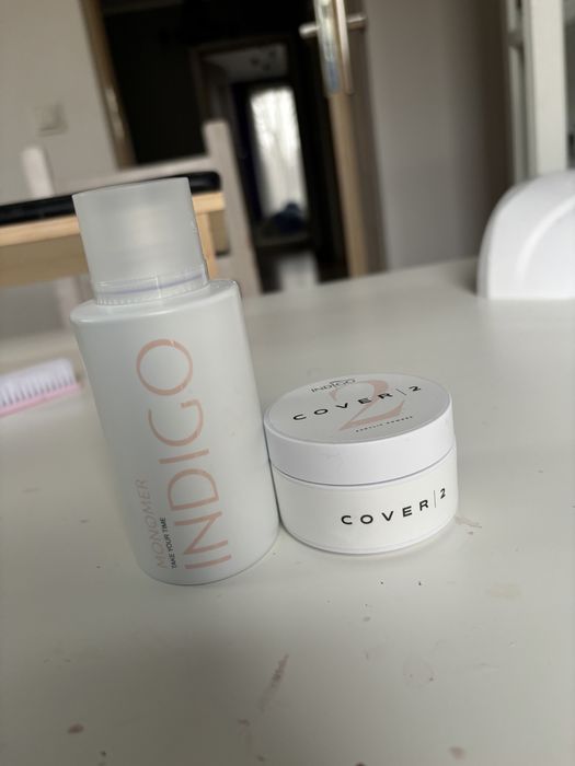 Puder akrylowy,liquid, pędzel do akrylu