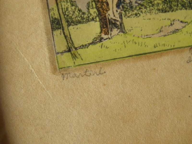 Akwaforty barwne- Willi Foerster,sygn.