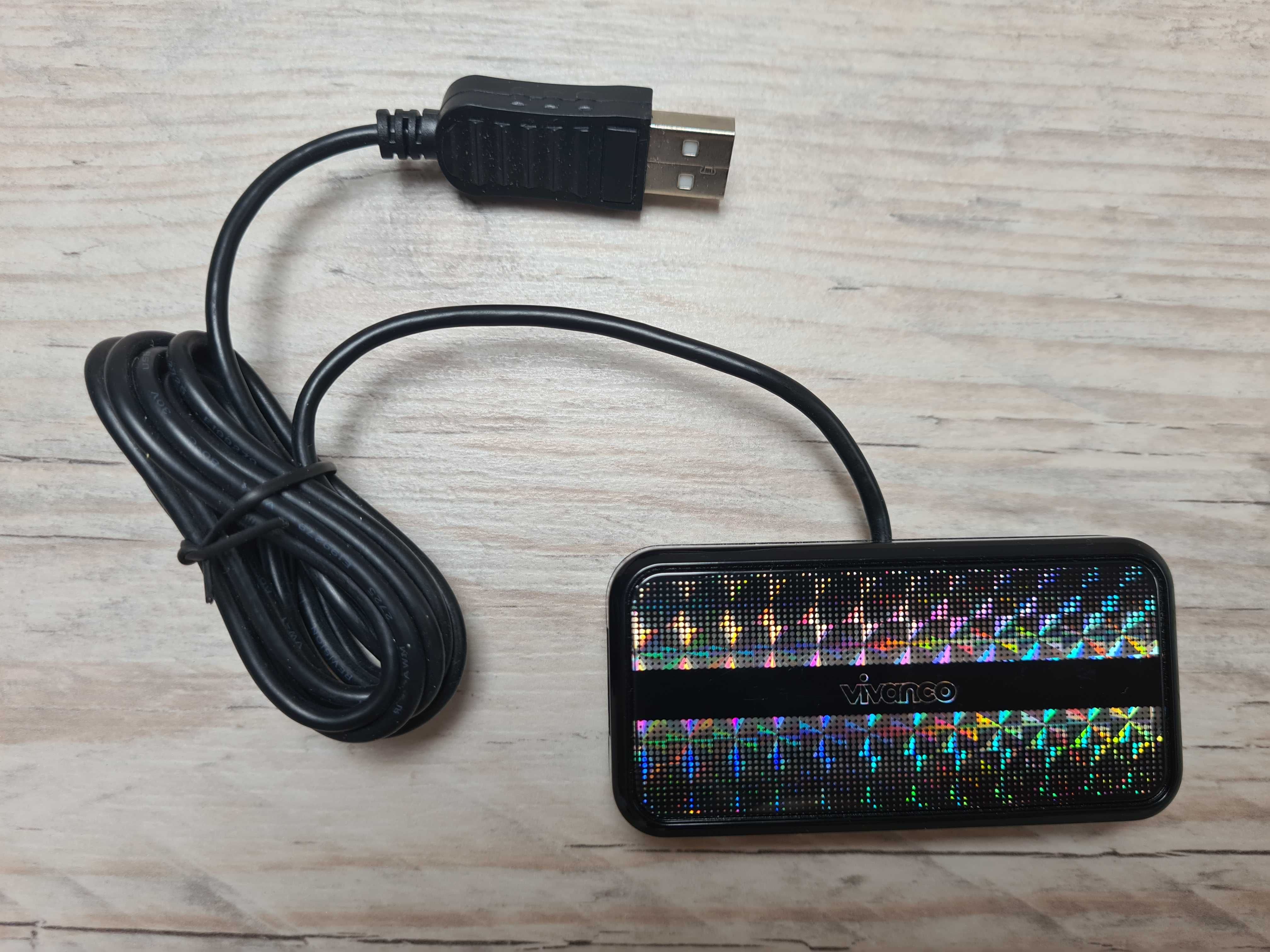 Vivanco HUB High Speed ​​USB 2.0, 4-portowy, aktywny, z zasilaczem