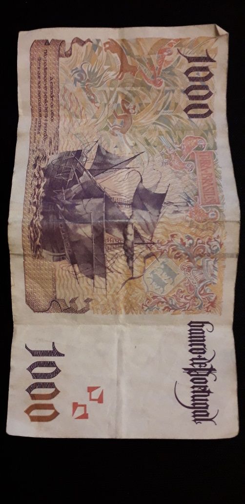 Nota de 1000 Escudos de 1998  República Portiguesa