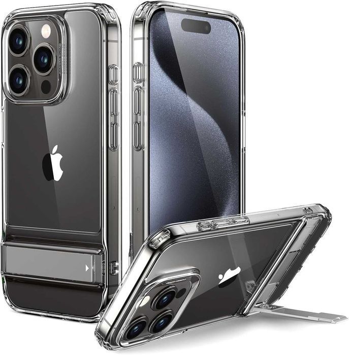 ESR Kickstand Case Boost Serie etui iPhone 15 Pro Max stojak bezbarwne