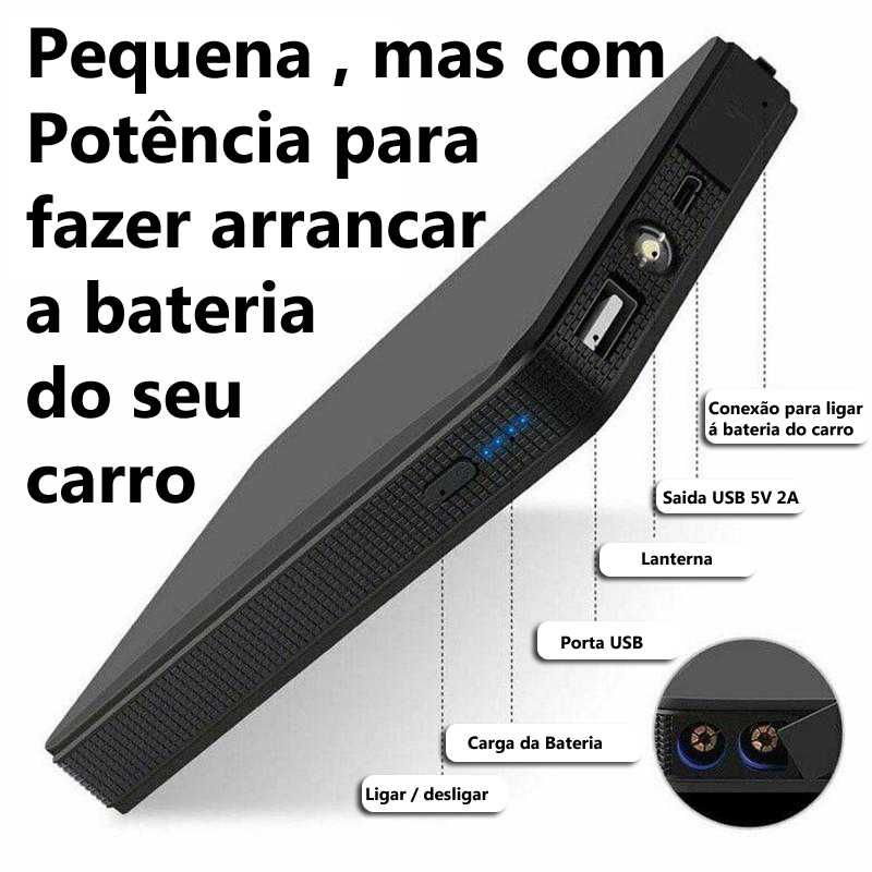 carregador bateria arrancador car jump starter booster powerbank USB