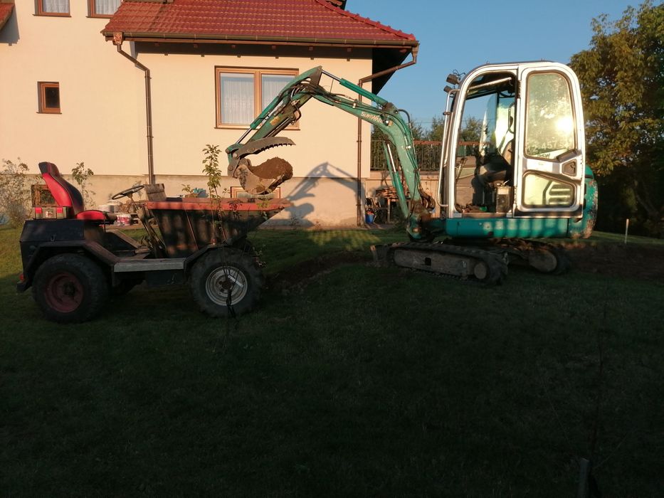 Usługi minikoparką, wozidłemWykopy, Odwierty, Wybużenia