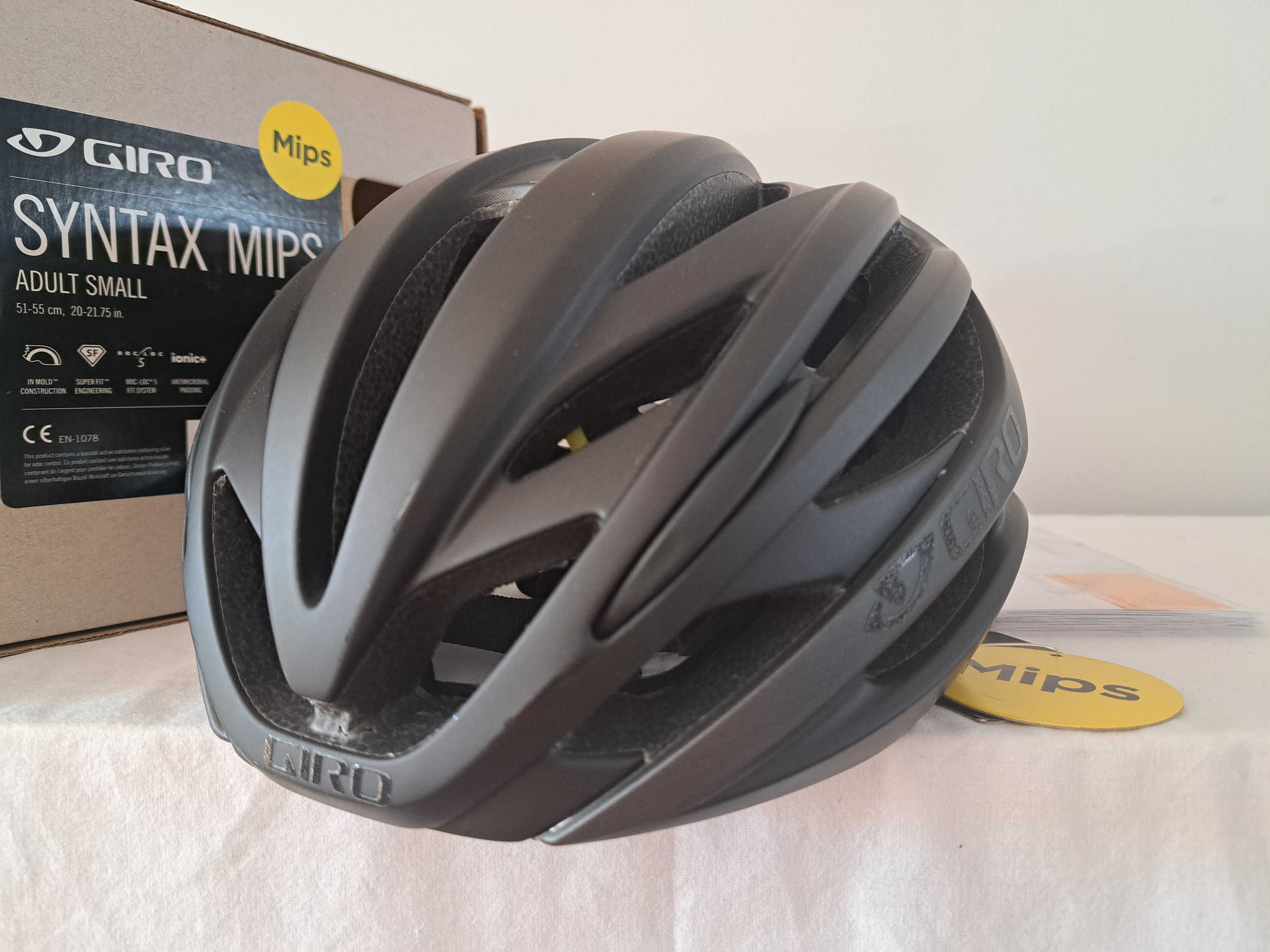Kask rowerowy Giro Syntax Mips Mat Black S 51-55cm