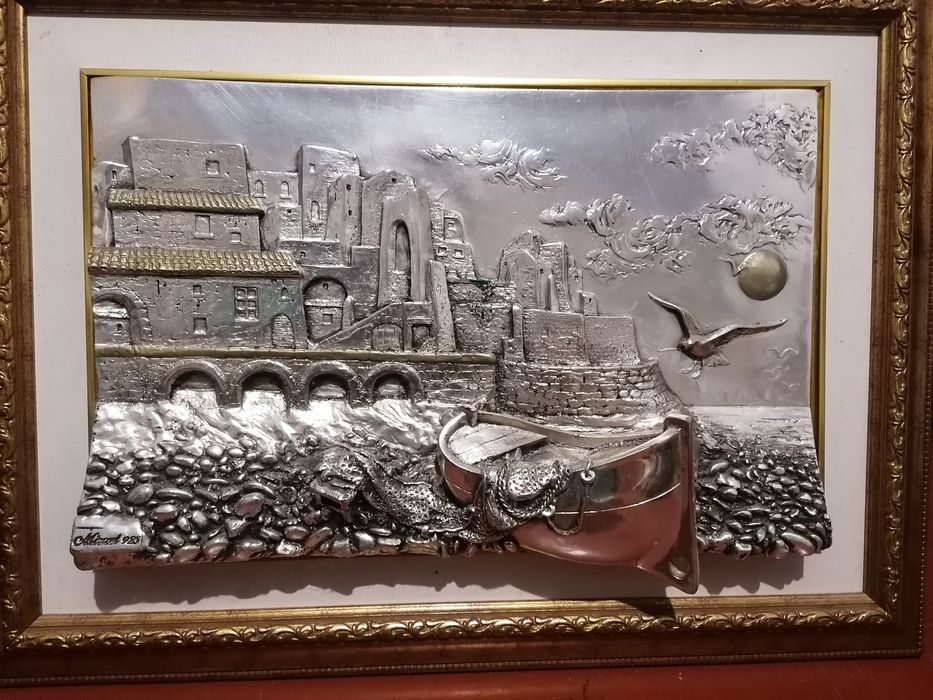 Продам серебряную картину