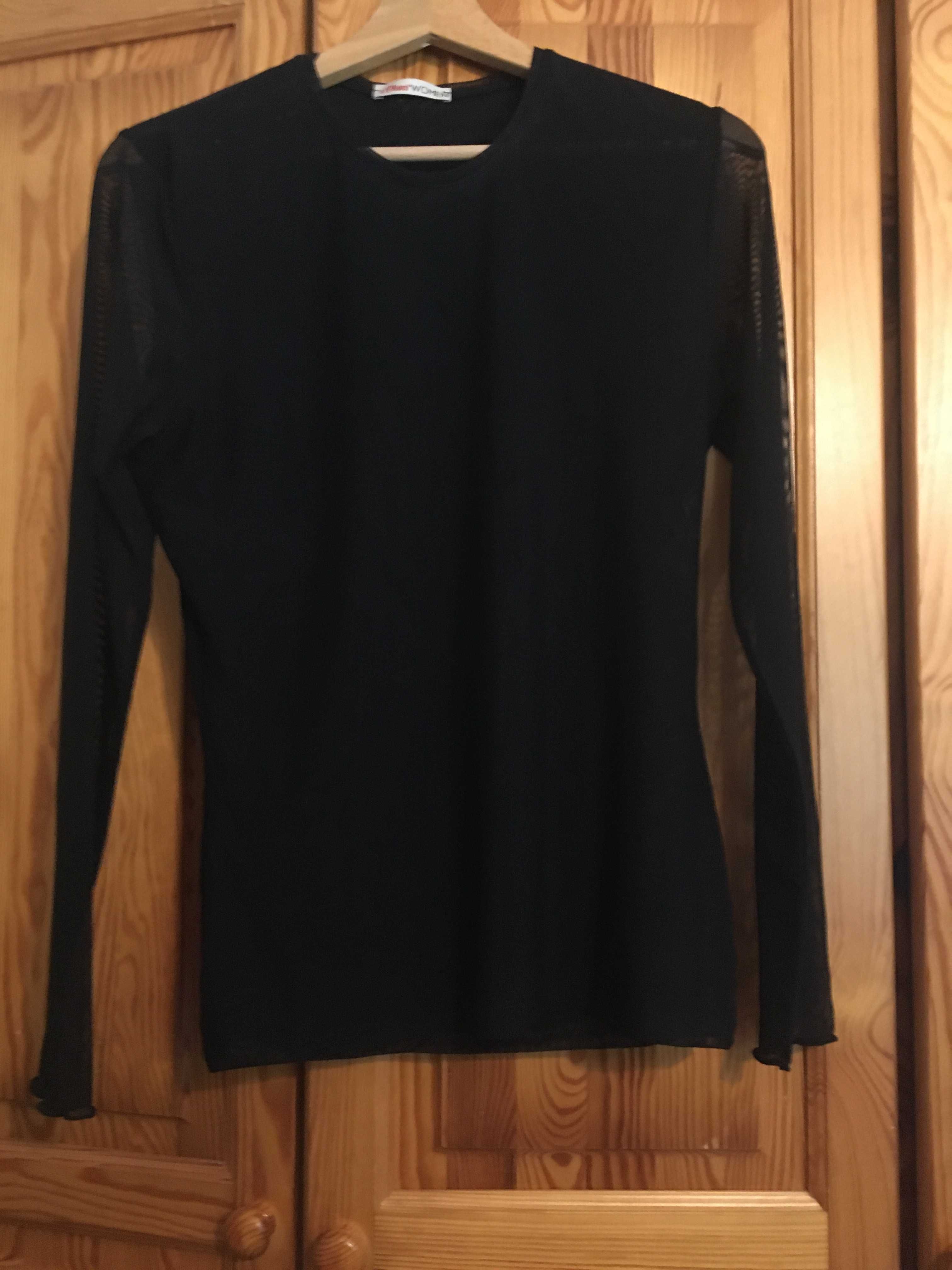 Czarna bluzka Oliver 36/38 r. S / M Czarna koszulka elegancka
