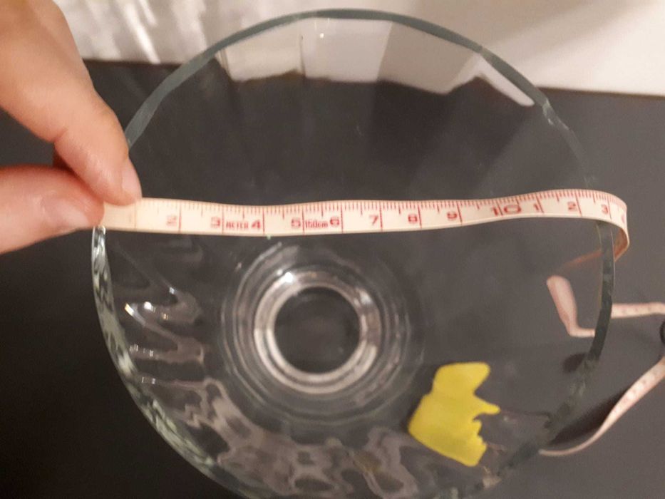 Wazon szklany duży przeźroczysty wysoki