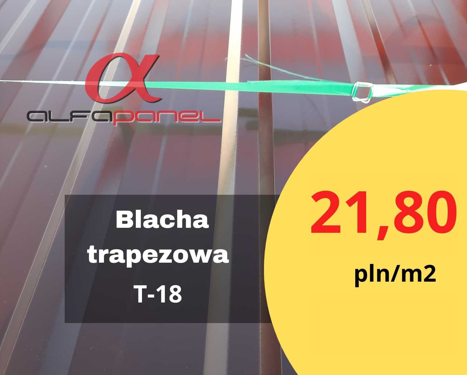 Blacha trapezowa T-18 w kolorze RAL wiśnia blachy trapezowe Szamotuły