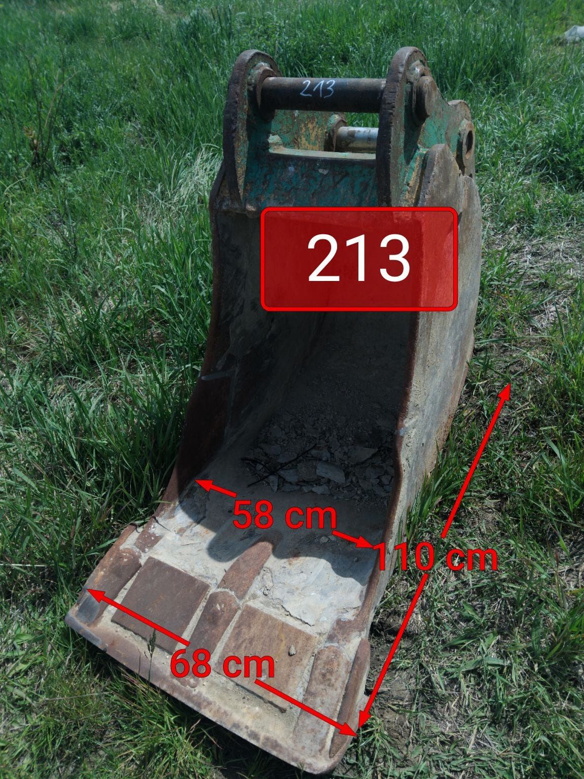 Łyżka 68cm fi60mm łycha do koparki fi 60mm 60 mm