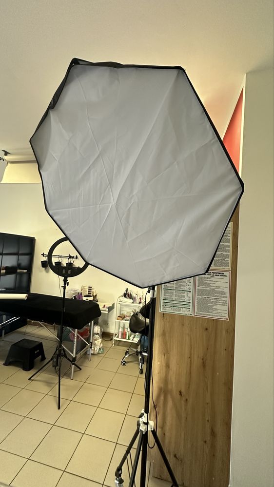 Softbox Mitoya + żarówka i statyw