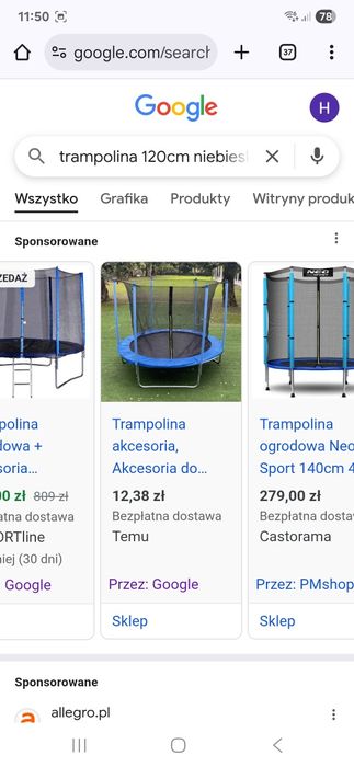 Trampolina  120cm
