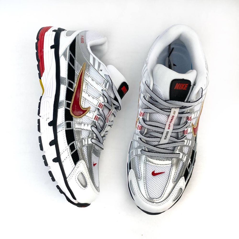 Кросівки Nike P-6000 white&red/найк п 6000