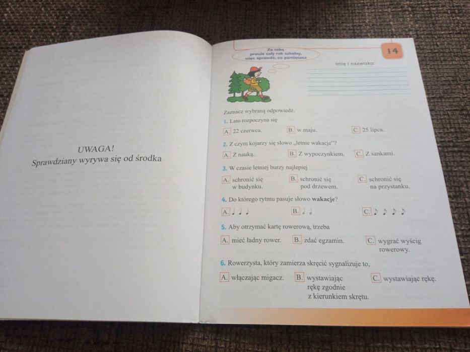 Sprawdziany klasa 3