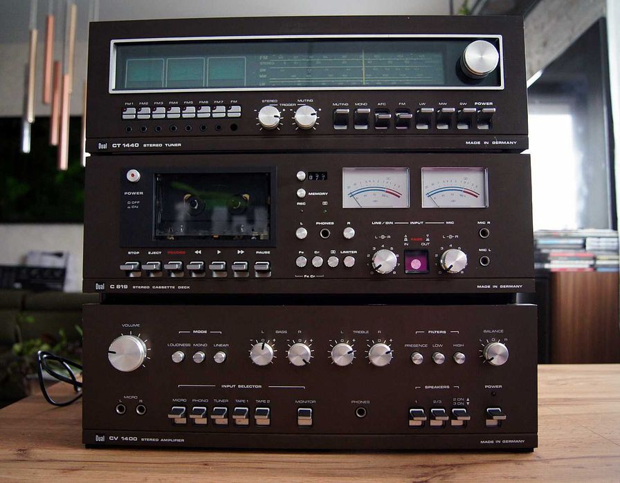 Zestaw DUAL wzmacniacz CV1400 tuner CT1440 deck C819