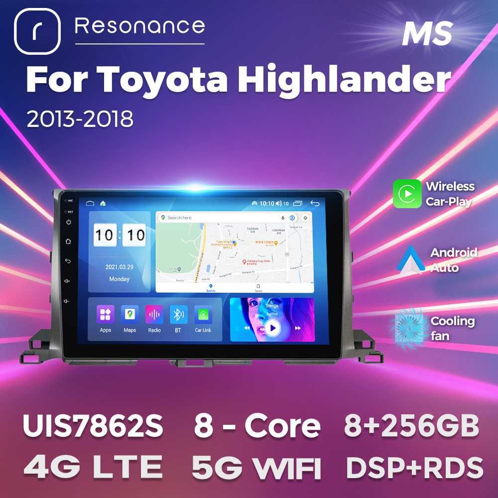 Штатна магнітола Toyota Highlander Android GPS навігація Хайлендер