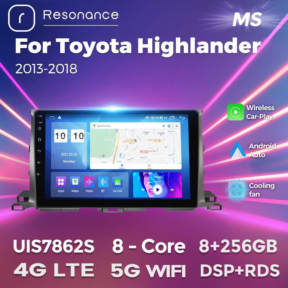Штатна магнітола Toyota Highlander Android GPS Хайлендер CarPlay