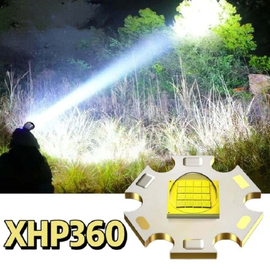 Super XHP360 2COB Потужний налобний ліхтар,
