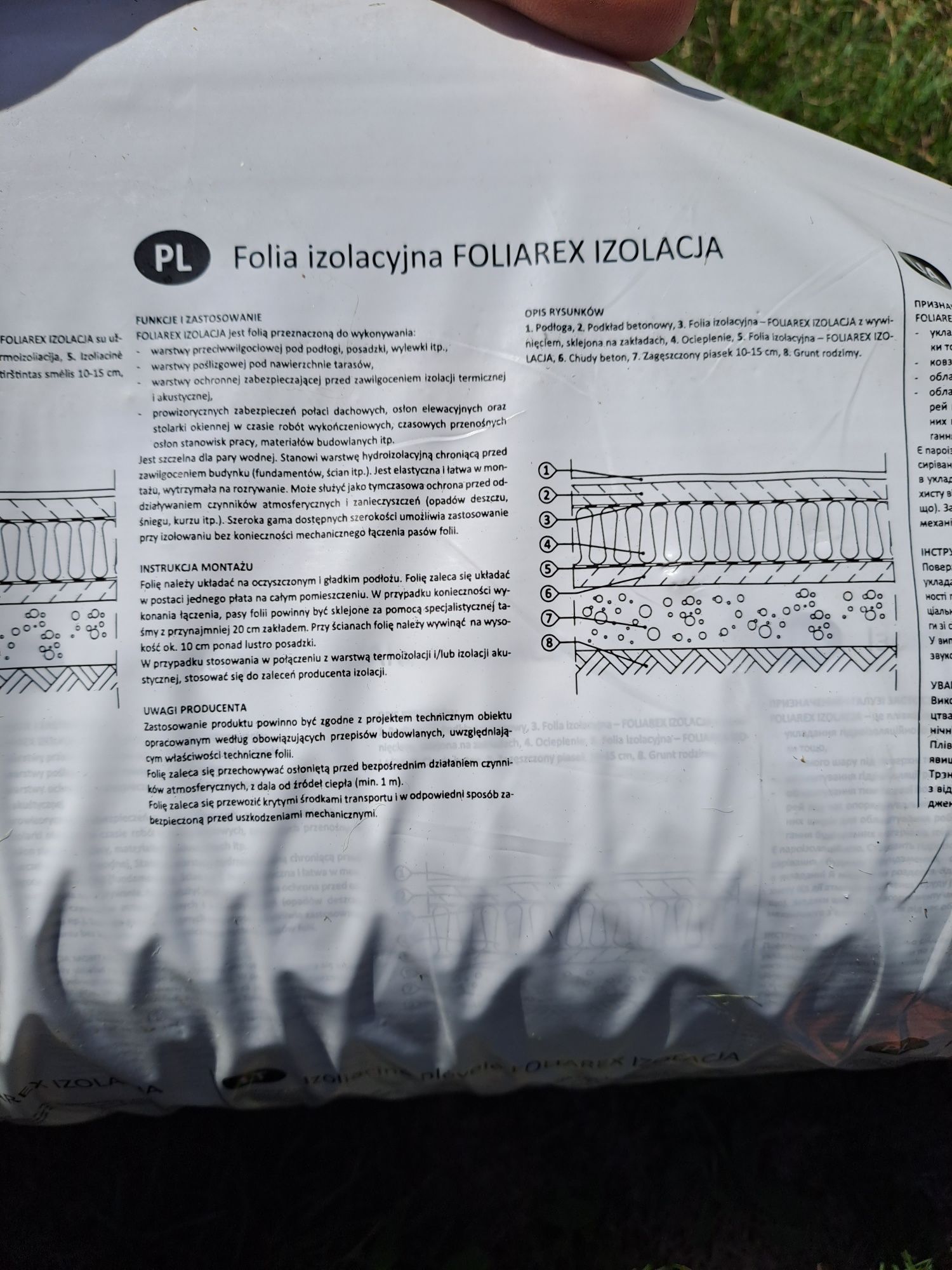Folia izolacyjna FOLIAREX 100m²