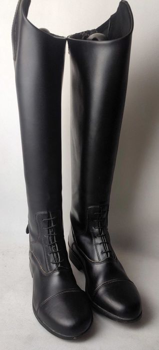 Oficerki jeździeckie ze skóry syntetycznej, rozmiar 40 slim