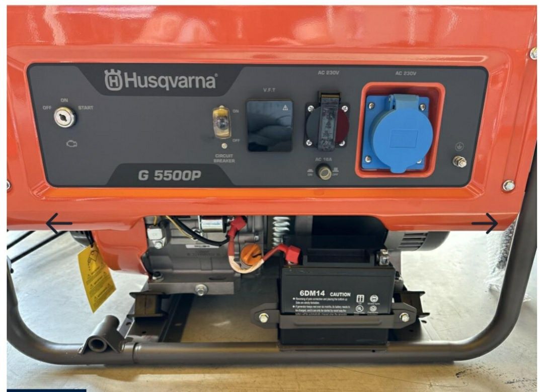 Бензиновый генератор Husqvarna G5500P + аккумулятор