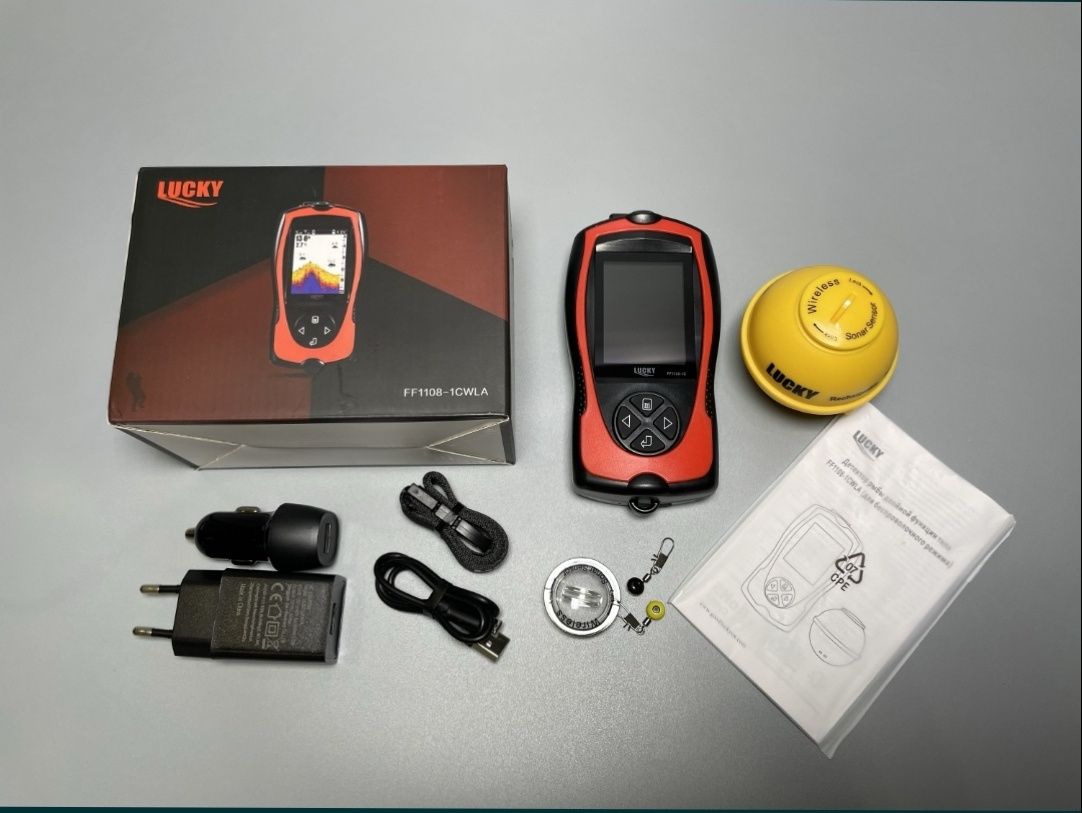Беспроводной эхолот Lucky FF1108-1 CWLA. Бездротовий ехолот безпровідн