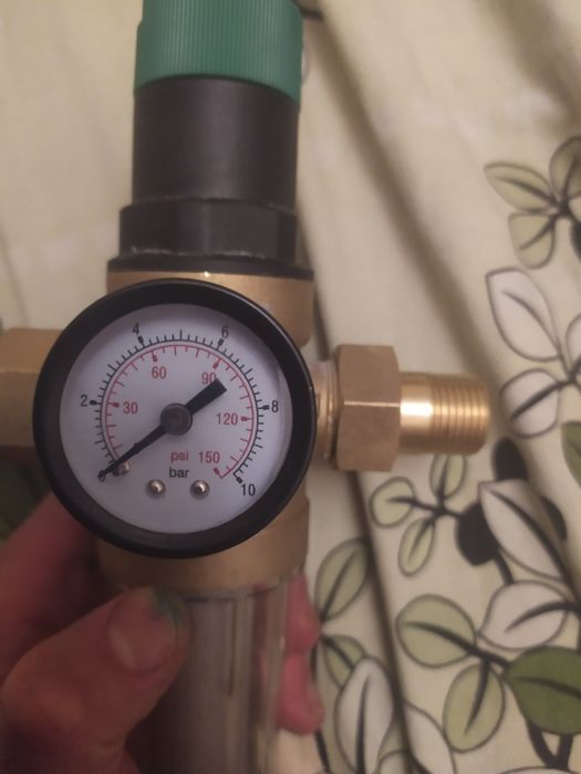 Фільтр самопромивний KOER KR.1242 для холодної води 3/4" з манометром