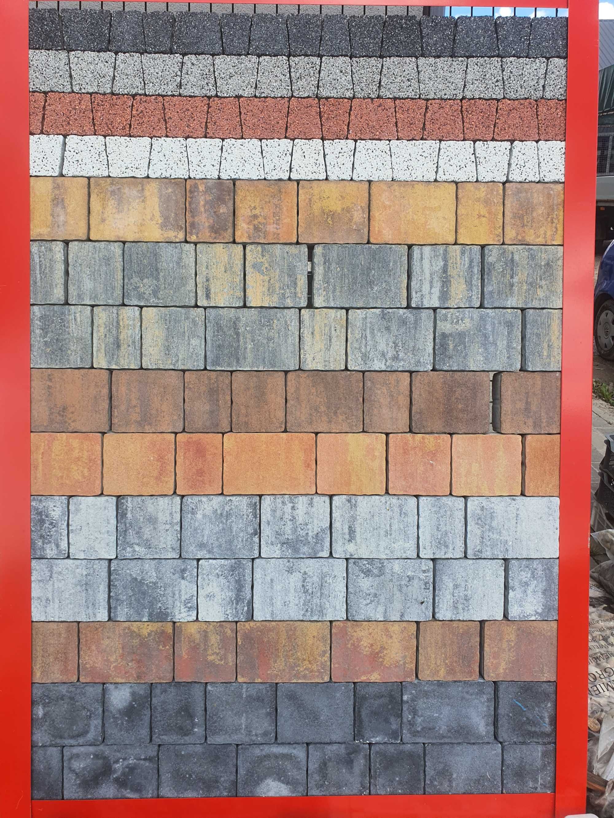 Kostka Brukowa Płyty Stopnie Obrzeża Palisady Palinea Łupana Grafit