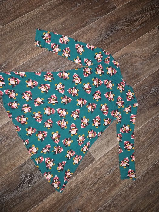 Новорічна сукня з пінгвінами для дівчинки,платье новогоднее на 7-8 лет