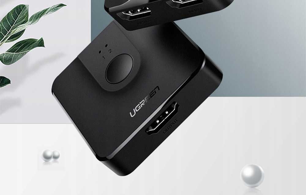Przełącznik Switch UGREEN 2w1 HDMI 2.0 4K 60Hz (czarny) CM217