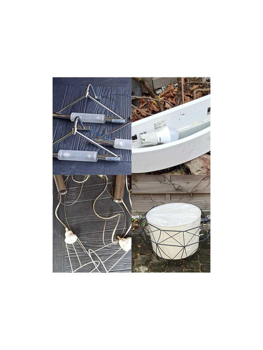 zestaw lamp i części do zbudowania 3-ech oryginalnych lamp