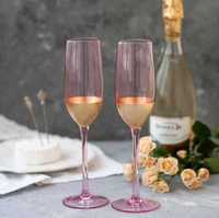 Келих Бокал для шампанського Olens рожеве золото 250 мл