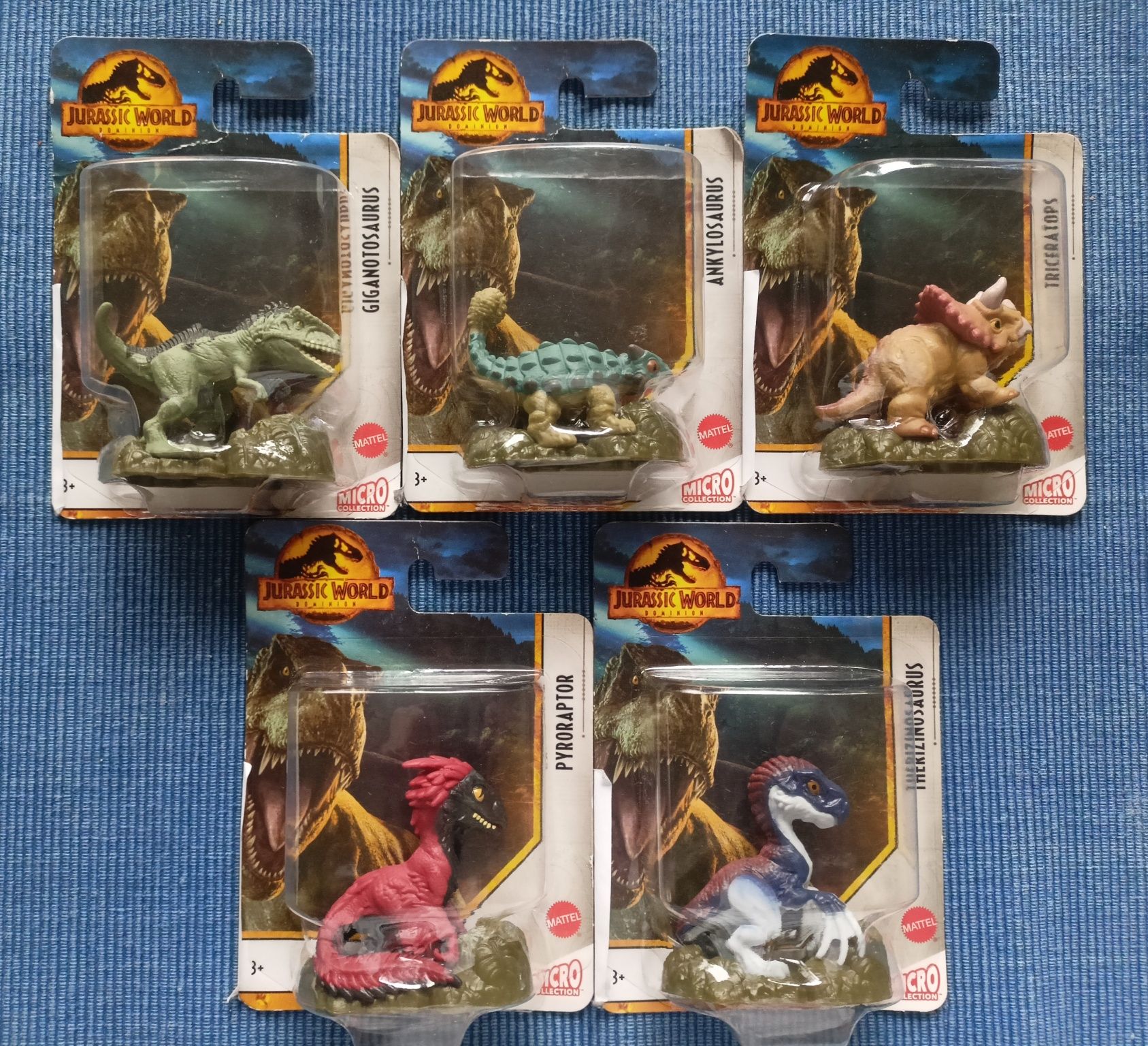 Jurassic World dinozaury figurki 5 Micro Collection Mattel