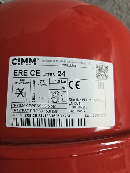 Naczynie wybiorcze 24 litry
