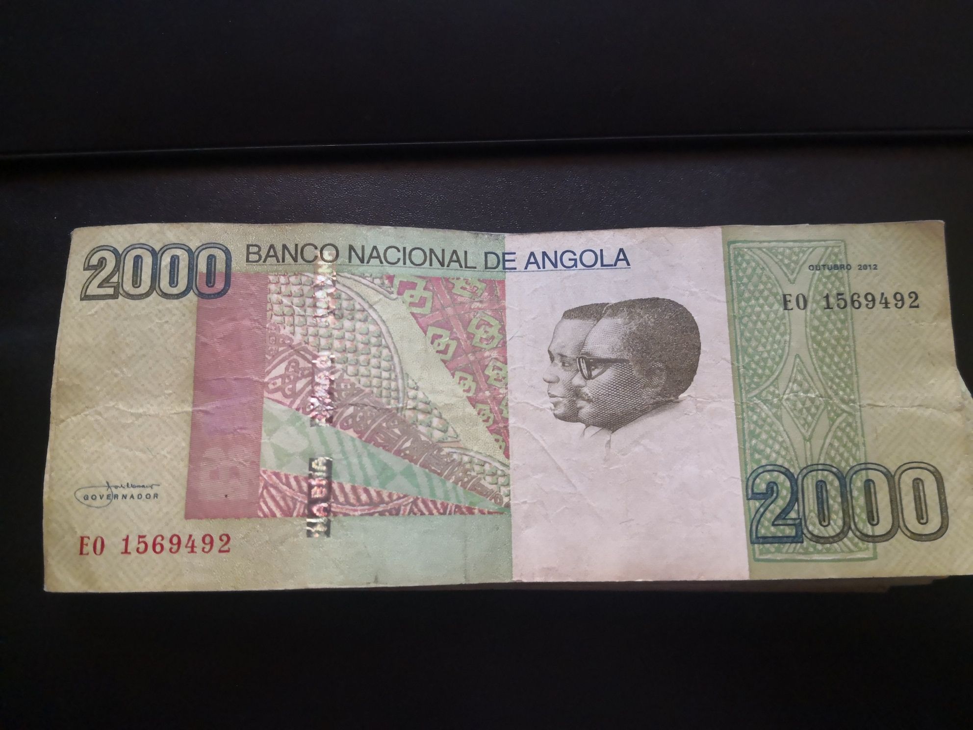 Nota de 2000 Kwanzas - Angola 2012